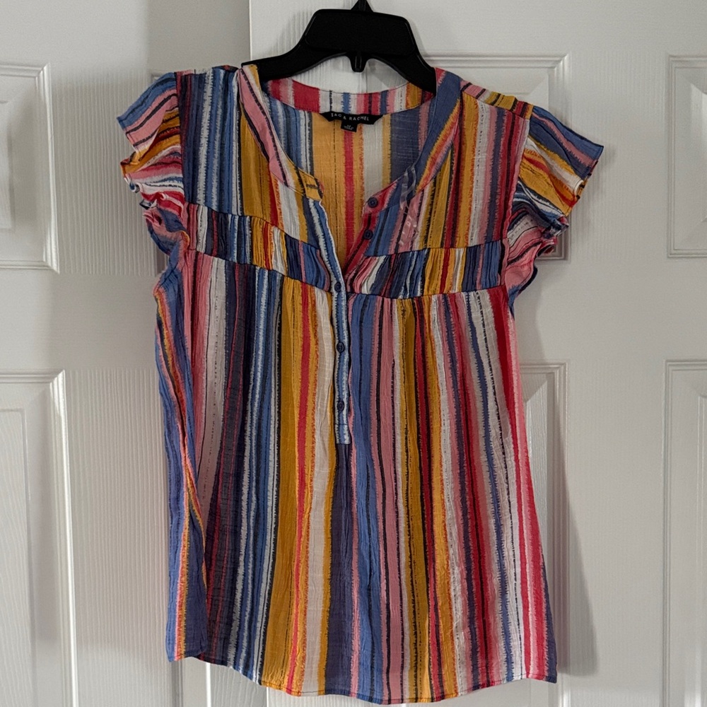 Zac & Rachel Multicolor Striped Blouse